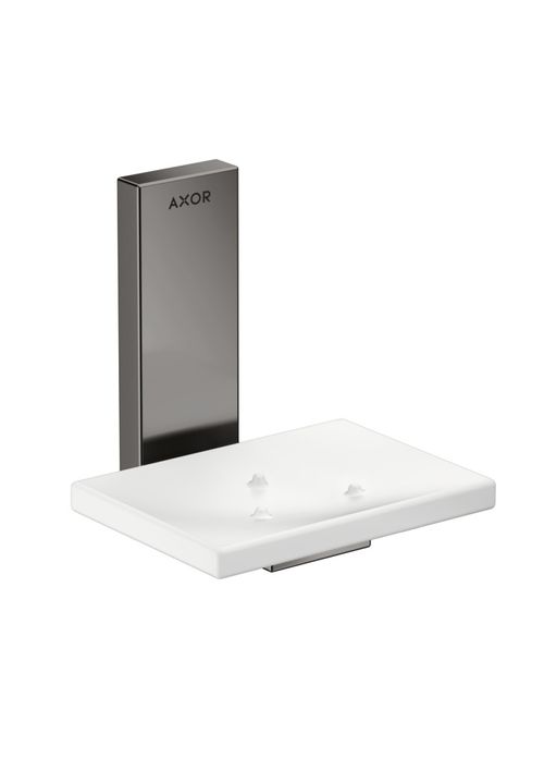 AXOR-HG-AXOR-Universal-Rectangular-Seifenschale-Polished-Black-Chrome-42605330 gallery number 1